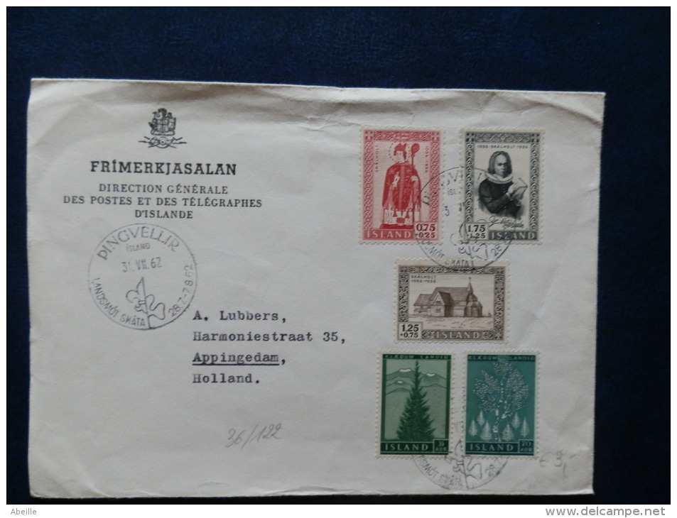 36/122  LETTRE  TO  HOLLAND - Storia Postale