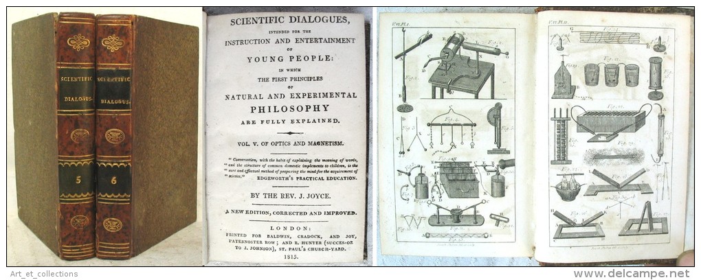 Scientific Dialogues (with Engravings) / J. Joyce / Tomes  5 & 6 / Baldwin 1815 - 1700-1799
