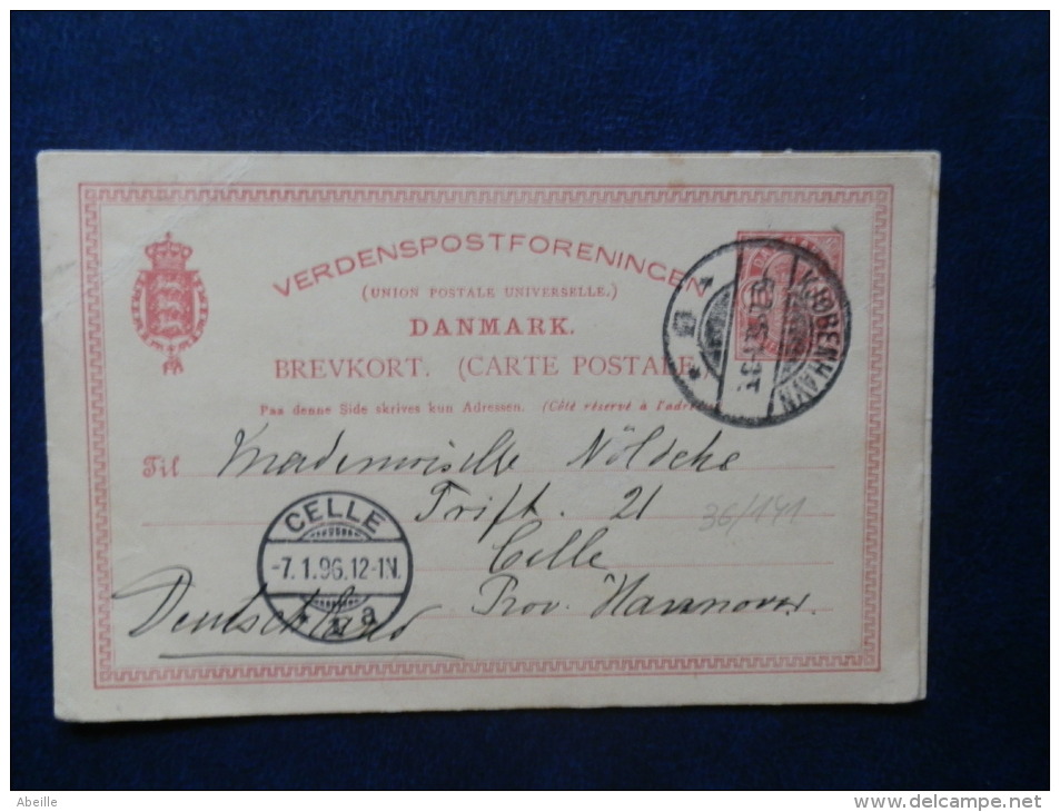 36/141  CP  1896 - Interi Postali