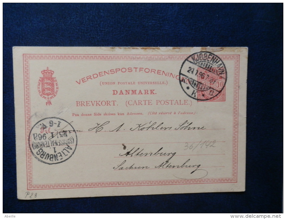 36/142  CP  1896 - Interi Postali