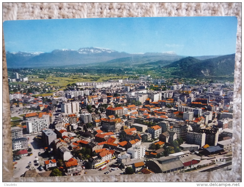 ANNEMASSE :vue Générale Aérienne De La Ville Dans Les Années 1970 - Annemasse