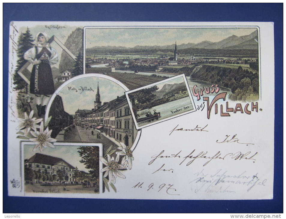 AK VILLACH Litho 1897 //  D*8504 - Villach