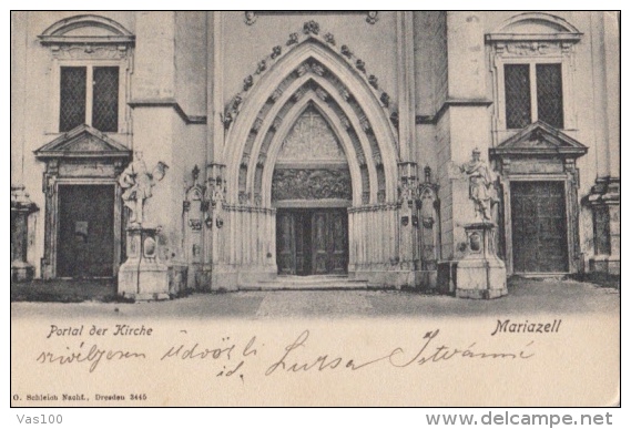 CPA MARIAZELL- CHURCH PORTAL - Mariazell