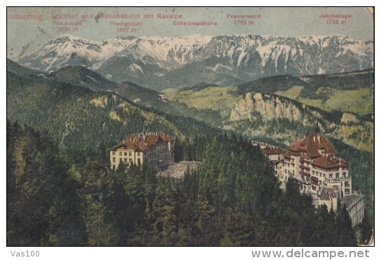 CPA SEMMERING- MOUNTAIN RESORT, HOTELS, HIGH MOUNTAINS, PANORAMA - Semmering