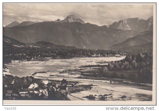 CPA BAD TOLZ- PANORAMA, MOUNTAINS - Bad Tölz