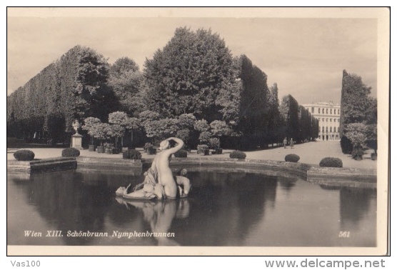 CPA WIEN- SCHONBRUNN PALACE, NYMPHE FOUNTAIN, GARDEN - Château De Schönbrunn