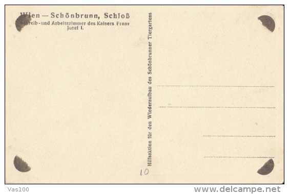 CPA WIEN- SCHONBRUNN PALACE, FRANZ JOSEPH OFFICE CHAMBER - Château De Schönbrunn