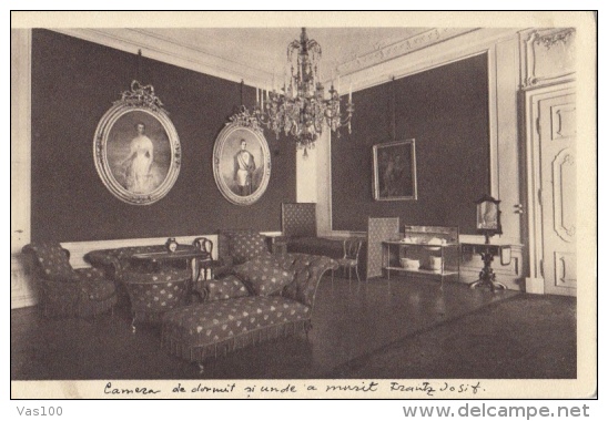 CPA WIEN- SCHONBRUNN PALACE, FRANZ JOSEPH SLEEPING CHAMBER - Château De Schönbrunn