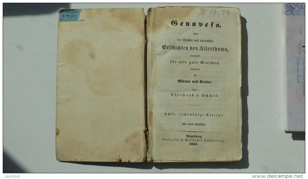 GENOVESA 1853 Geschichten Des Althertums Ch. Von Schmid Augsburg - Alte Bücher