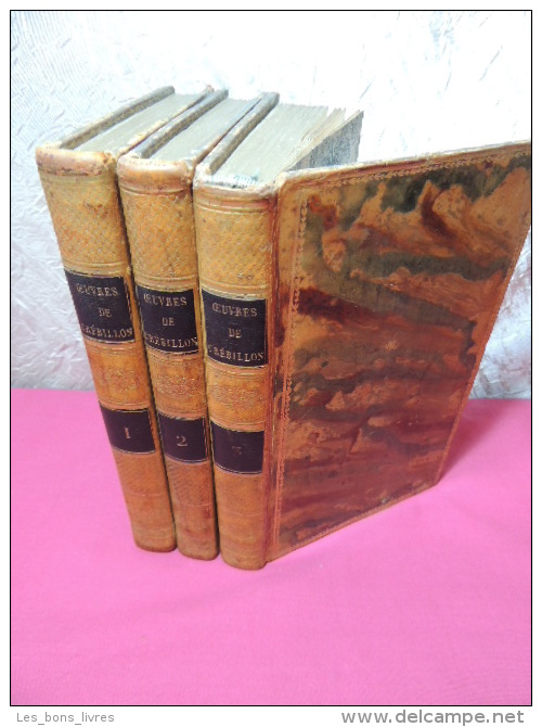 ŒUVRES DE CREBILLON 3/3 Vols, Gravures - 1701-1800