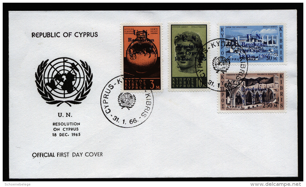 A2185) Zypern Cyprus FDC Mi.261-264 - Covers & Documents