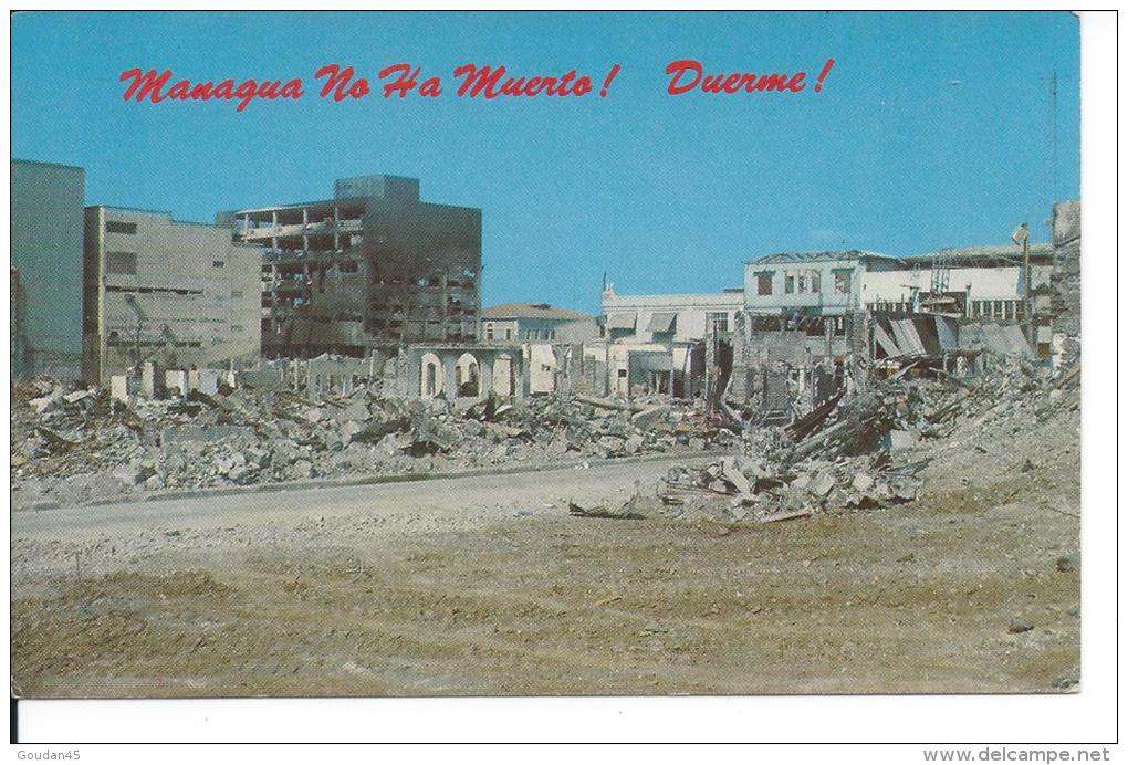 Managua No Ha Muerto ! Duerme !  El First National City Bank  Terremoto 23 12 1972 - Nicaragua