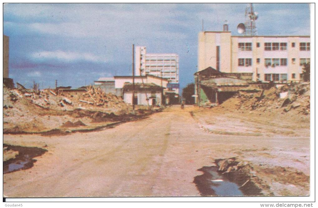 Managua A La Derecha El Palacio De Comunicaciones ....  Terremoto De Diciembre1972 - Nicaragua
