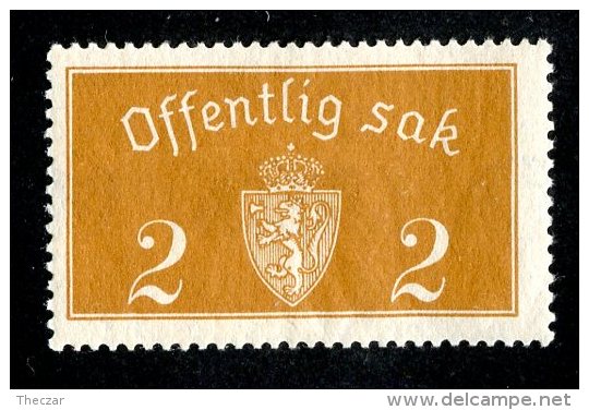 735x)  Norway 1926- Sc # O-9  M*  Catalogue $ .60 US - Nuovi