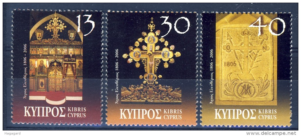 ##Cyprus 2006. Christmas. Religious Art. Michel 1083-85. MNH(**) - Nuevos