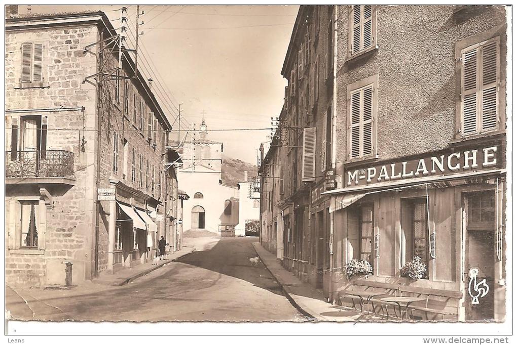 SAIL SOUS COUZAN - La Rue Principale - Magasin De MME PALLANCHE - Autres & Non Classés