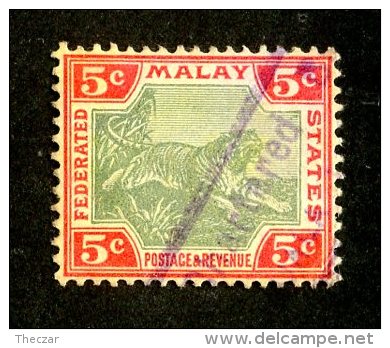 770x)  Fed.States Malay 1900- SG # 18  Used  Catalogue £ 3.00 - Federated Malay States