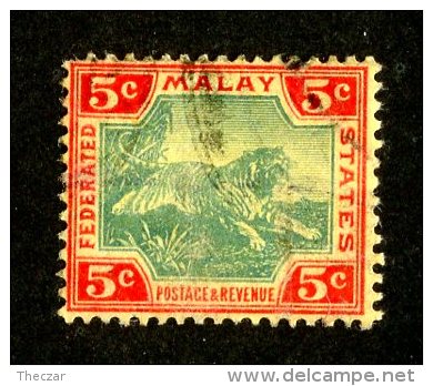 783x)  Fed.States Malay 1906- SG # 39  Used  Catalogue £ 3.00 - Federated Malay States