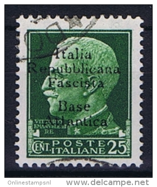 Italy R.S.I. Base Atlantica, 1943 , Nr 4 - Sonstige & Ohne Zuordnung