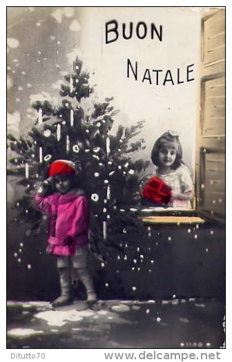 Buon Natale - Bambini - 24.12.1923 - Formato Piccolo Viaggiata - Autres & Non Classés