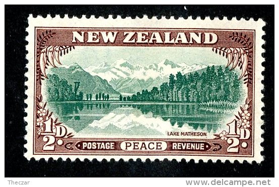 845x)  New Zealand 1946- SG # 667a Printers Guide Mark M*  Catalogue £ 19.00 - Oblitérés