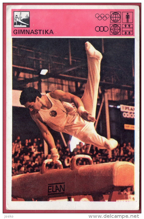 MIROSLAV CERAR (Slovenia) - Yugoslavia Old Card Svijet Sporta * Gymnastics Gymnastique Gym Gymnastik Gimnasia Ginnastica - Gymnastik