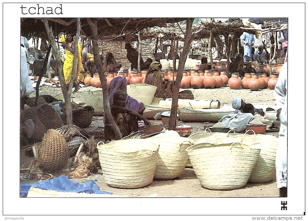 TCHAD - BOKORO - Préfecture Du Chari-Baguirmi - L'utilisation Des Feuilles Du Palmiers-doum Es Multiple - W-6 - Tchad