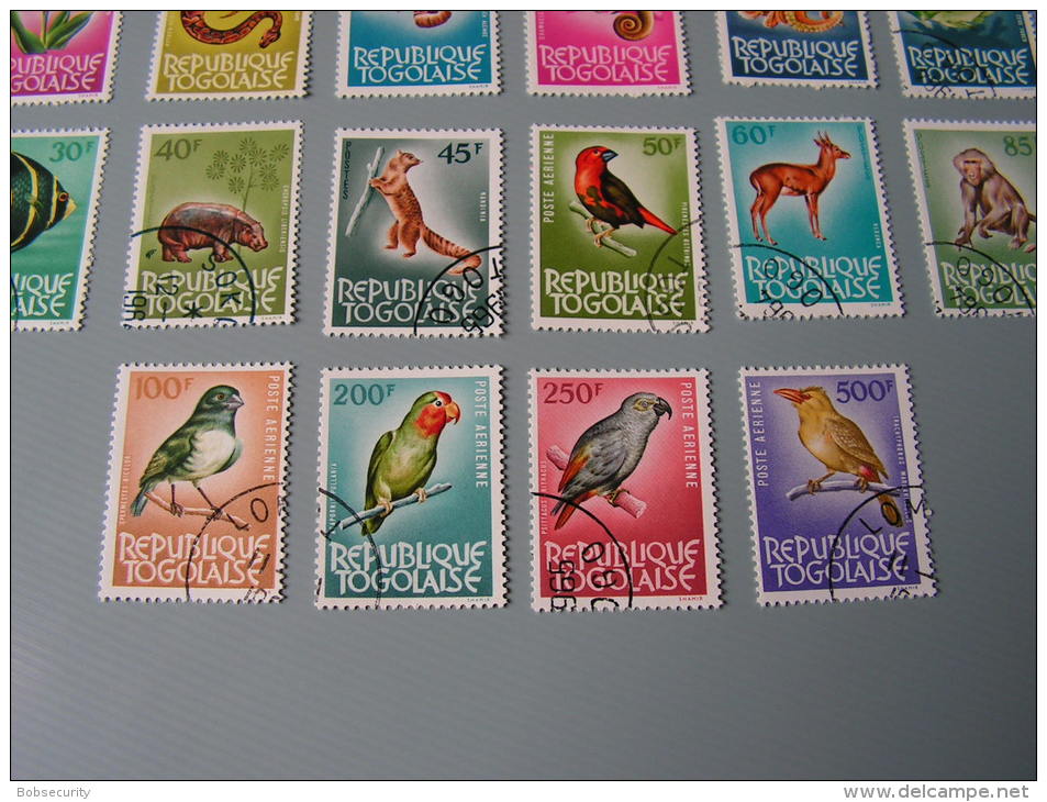 == Togo, Flora Fauna Set - 1964  385-406  , Selten Angeboten   Fische , Vögel, Birds Osieaux - Togo (1960-...)