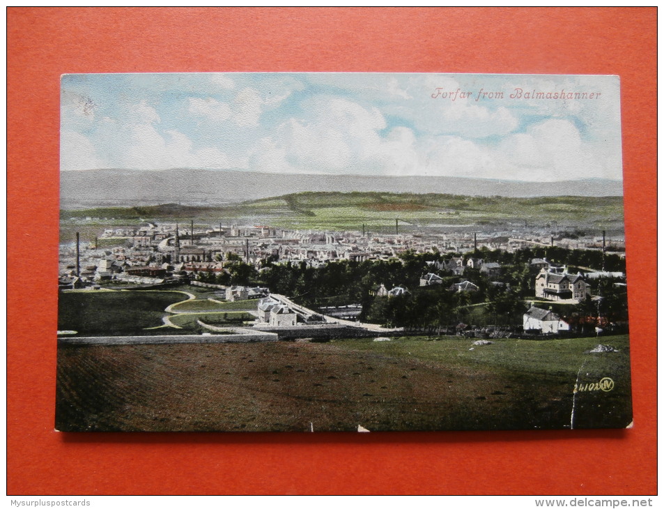 27341 PC: SCOTLAND: ANGUS: Forfar From Balmashanner. - Angus