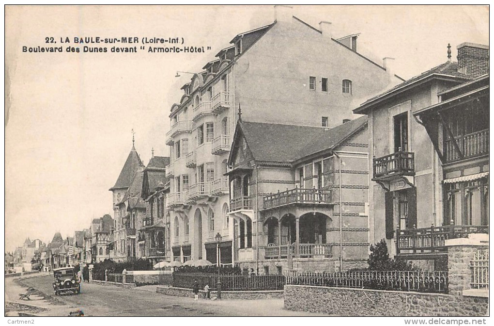 LA BAULE-SUR-MER BOULEVARD DES DUNES DEVANT " ARMORIC-HOTEL " 44 - La Baule-Escoublac