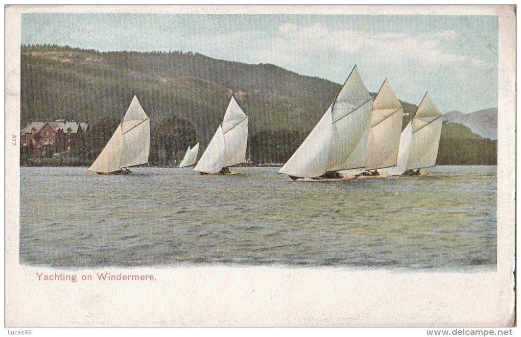 C1930 YACHTING ON WINDERMERE - PEACOCK SERIES - Other & Unclassified