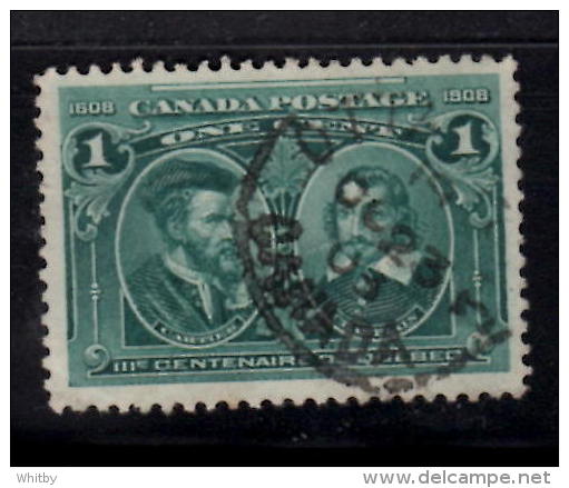 Canada 1908 1 Cent Cartier And Champlain Issue #97  Ottawa Cancel - Used Stamps