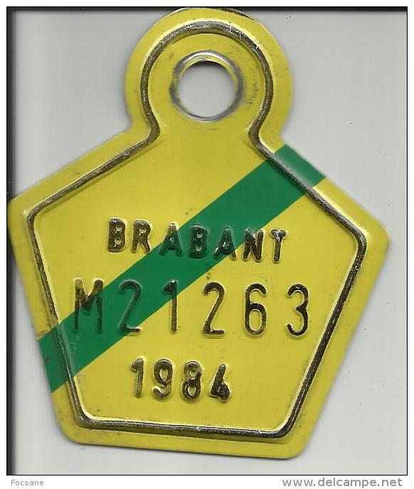 Plaque Vélomoteur Brabant 1984 - Plaques D'immatriculation