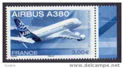 France N° PA  69 A ** Poste Aérienne - AIRBUS A 380 - Livré Avec Une Marge, Timbre Du Mini Feuillet - 1960-.... Neufs