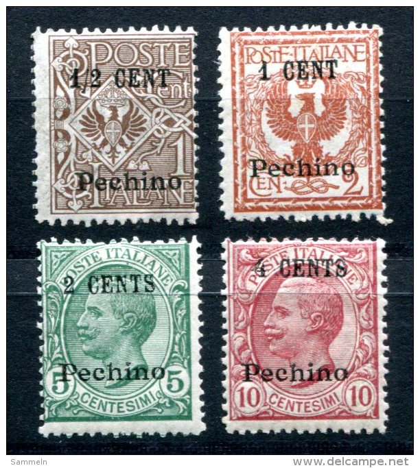 1749 - ITALIEN POST IM AUSLAND, China, Mi.Nr. 27-30 Mit Falz - ITALY, POST OFFICES ABROAD-CHINA, Pechino, MH - Pekin