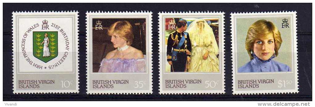 British Virgin Islands - 1982 - 21st Birthday Of Princess Of Wales - MNH - Iles Vièrges Britanniques