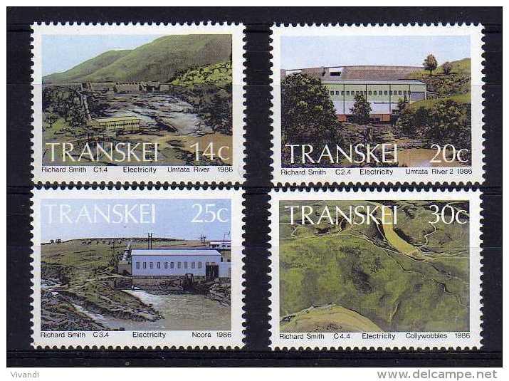 Transkei - 1986 - Hydro-Electric Power Stations - MNH - Transkei