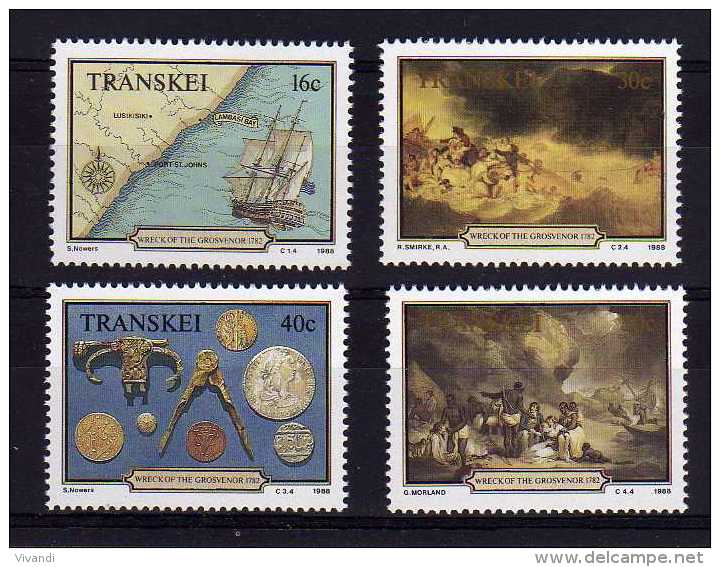 Transkei - 1988 - 206th Anniversary Of Shipwreck Of "Grosvenor" - MNH - Transkei