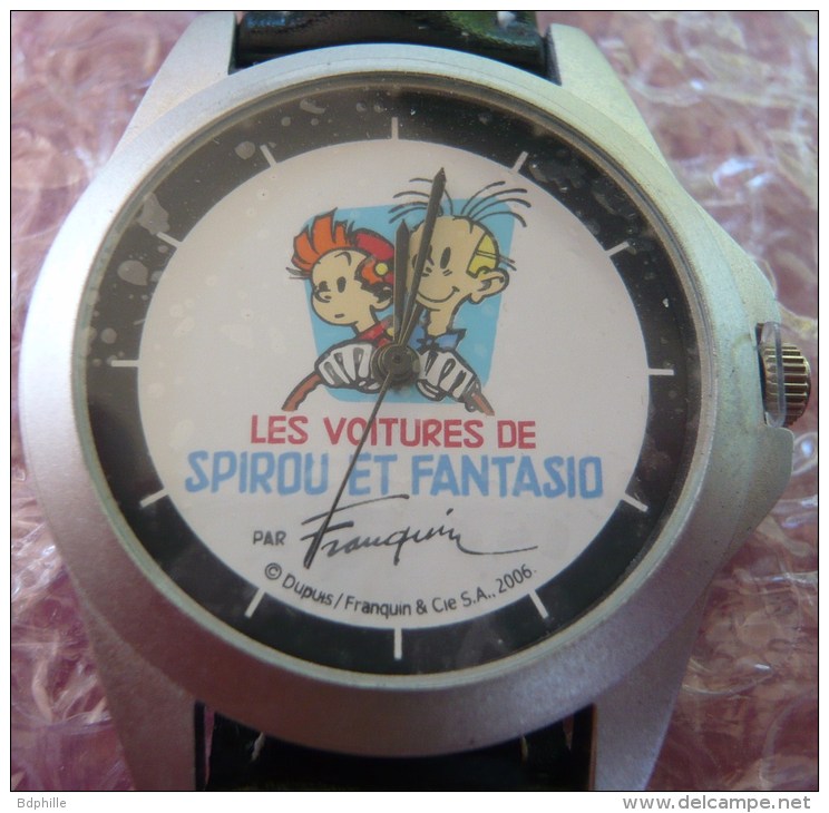 Spirou Et Fantasio  - Montre À Quartz Atlas - Les Voitures - Objets Publicitaires