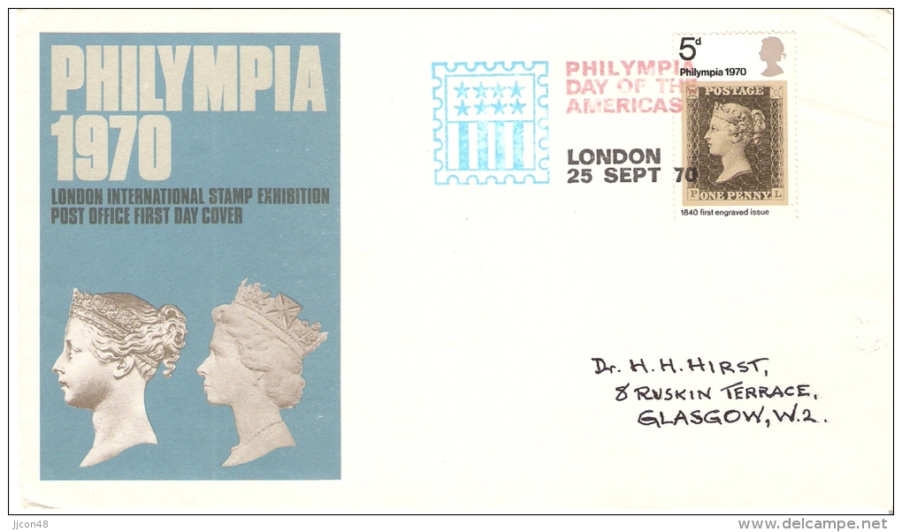 Great Britain 1970 "Philympia 1970"  Cover With Info Infill - Lettres & Documents