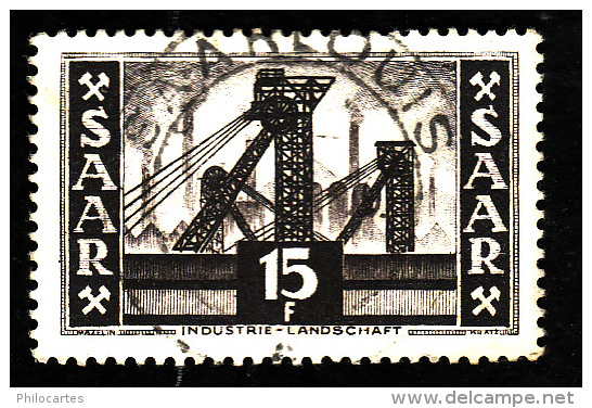 SARRE  1953  -  YT  322  -  Oblitéré - Usati