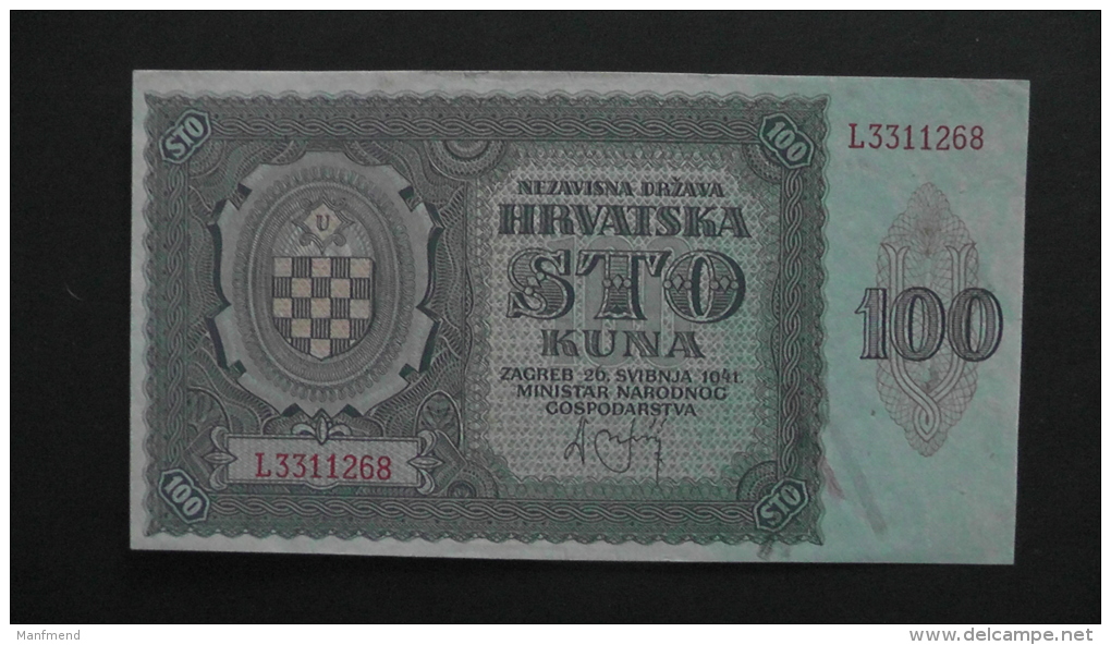 Croatia - P2 - 100 Kuna - 1941  - Unc - Look Scans - Croatia