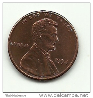 1994 - Stati Uniti 1 Cent     ------ - 1959-…: Lincoln, Memorial Reverse