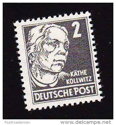 Germany Democratic Republic, Scott #122, Mint Hinged, Kathe Kollwitz, Issued 1953 - Nuevos