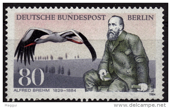 ALLEMAGNE  BERLIN  N°  683  * *   ( Cote 3e )   Cigogne  Alfred Edmund  Breton - Storks & Long-legged Wading Birds