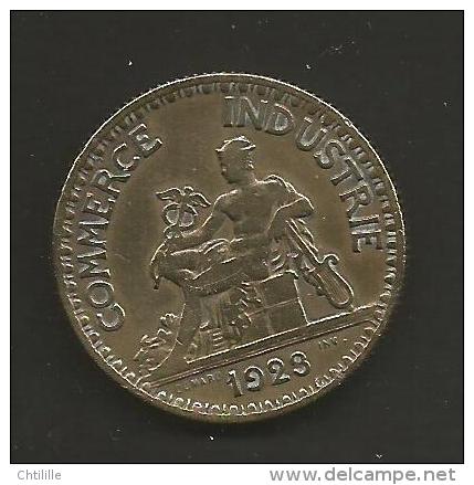 FRANCE 1 PIECE BON POUR 2 FR CHAMBRE DE COMMERCE ET INDUSTRIE DE 1923 - Monetary / Of Necessity