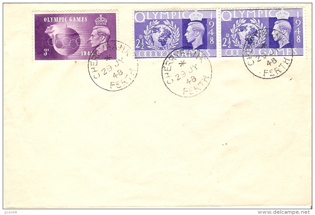 Great Britain 1948  Olympic Games, London   FDC - ....-1951 Pre Elizabeth II