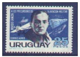 Uruguay #C297 F-VF Mint NH ** (1966) Plane And Space Capsule - Uruguay