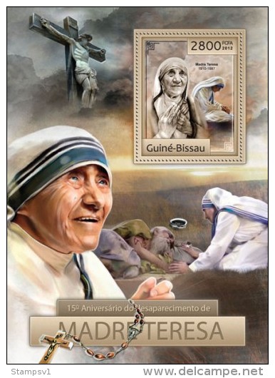 Guinea Bissau. 2012 15th Memorial Mother Teresa. (815b) - Madre Teresa