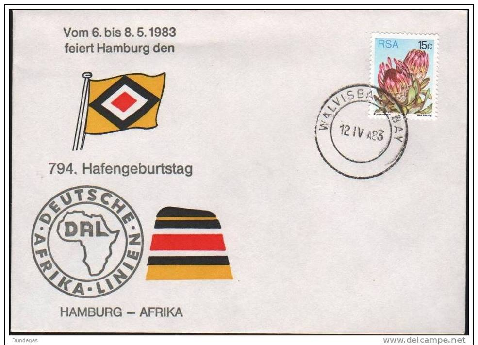 SOUTH AFRICA - 794. HAFENGEBURTSTAG HAMBURG 1984 -WALVISBAY- - Covers & Documents